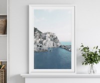 Mediterranean Blues Framed Print