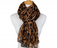 Savanna Nights Leopard Print Scarf