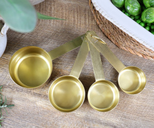 Set 4 Linton Gold Measuring Cups