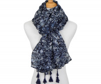 Juliet Navy Floral Scarf