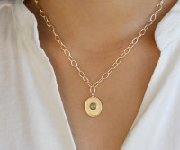 Saga Oval Pendant Necklace