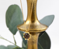 Aspen Gold Star Necklace - Smoky Quartz