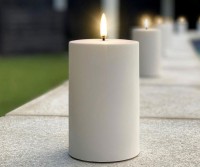 Outdoor White Lux Flameless Candle