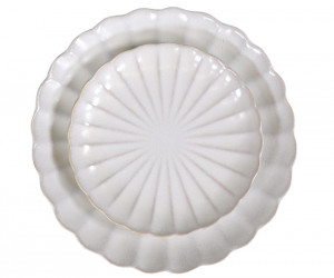 Set 4 Marguerite Fluted Side Plates