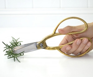 Large Gold Handle Scissors - Kitchen or Bonsai Scissors