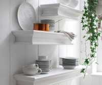 80cm Halifax White Floating Wall Shelf - Medium