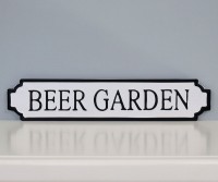 Beer Garden Enamel Wall Sign