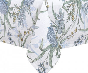 Mirella Blue Waratahs Tablecloth 6 seater