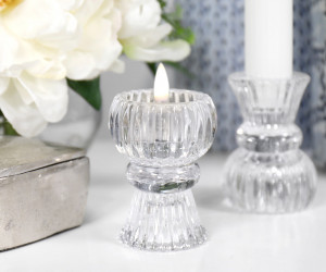 Madison Glass Tealight Candle Holder