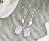 Alvarra Silver Drop Earrings