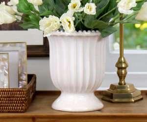 Chatsworth Ivory Beaded Vase