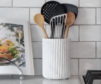 Marmara White Marble Utensil Holder