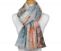 Toscana Burnt Orange Watercolour Scarf