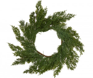 Evergreen Juniper Christmas Wreath 35cm